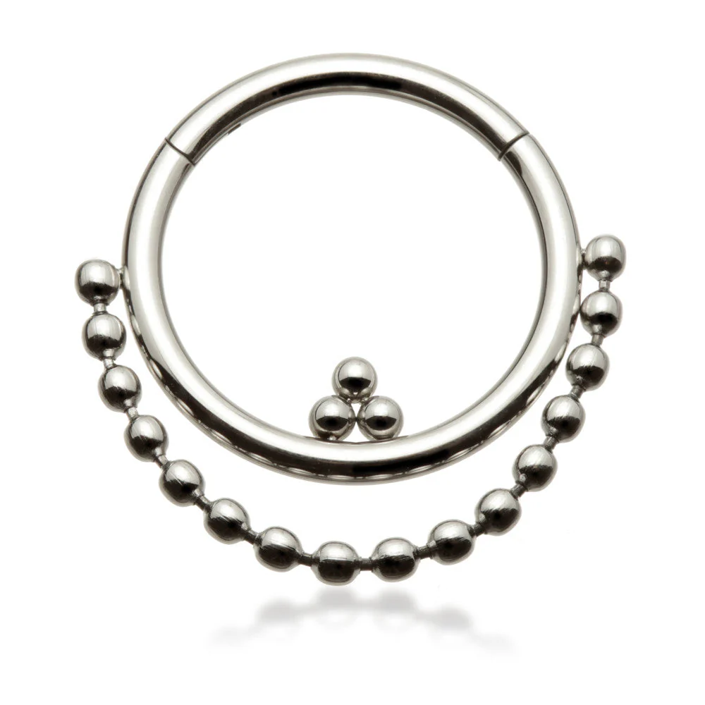 Steel Bead Chain Hinged Ring