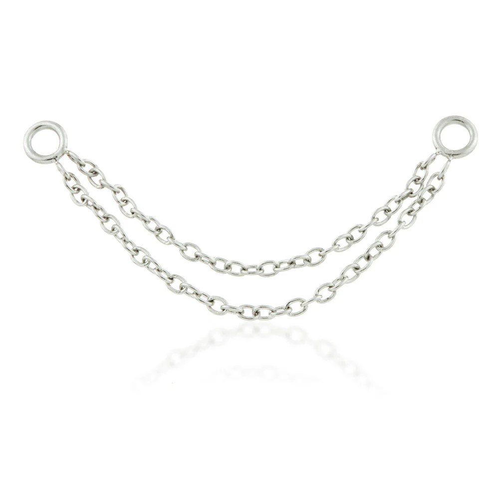 Steel Double Hanging Chain Charm - SBCHAIN2