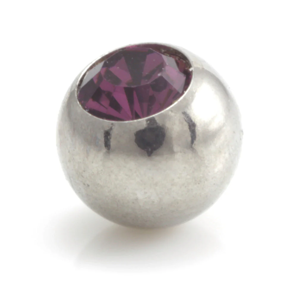 Steel External Thread Forward Facing Gem Ball - Image 11