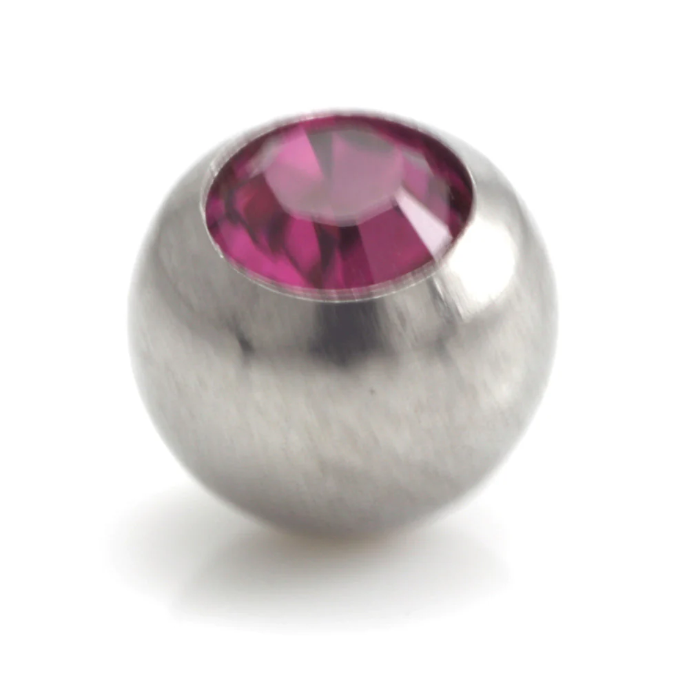 Steel External Thread Forward Facing Gem Ball - Image 6