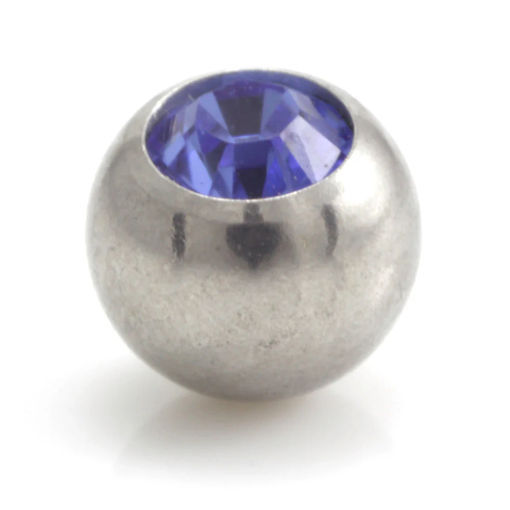 Steel External Thread Forward Facing Gem Ball - Image 7