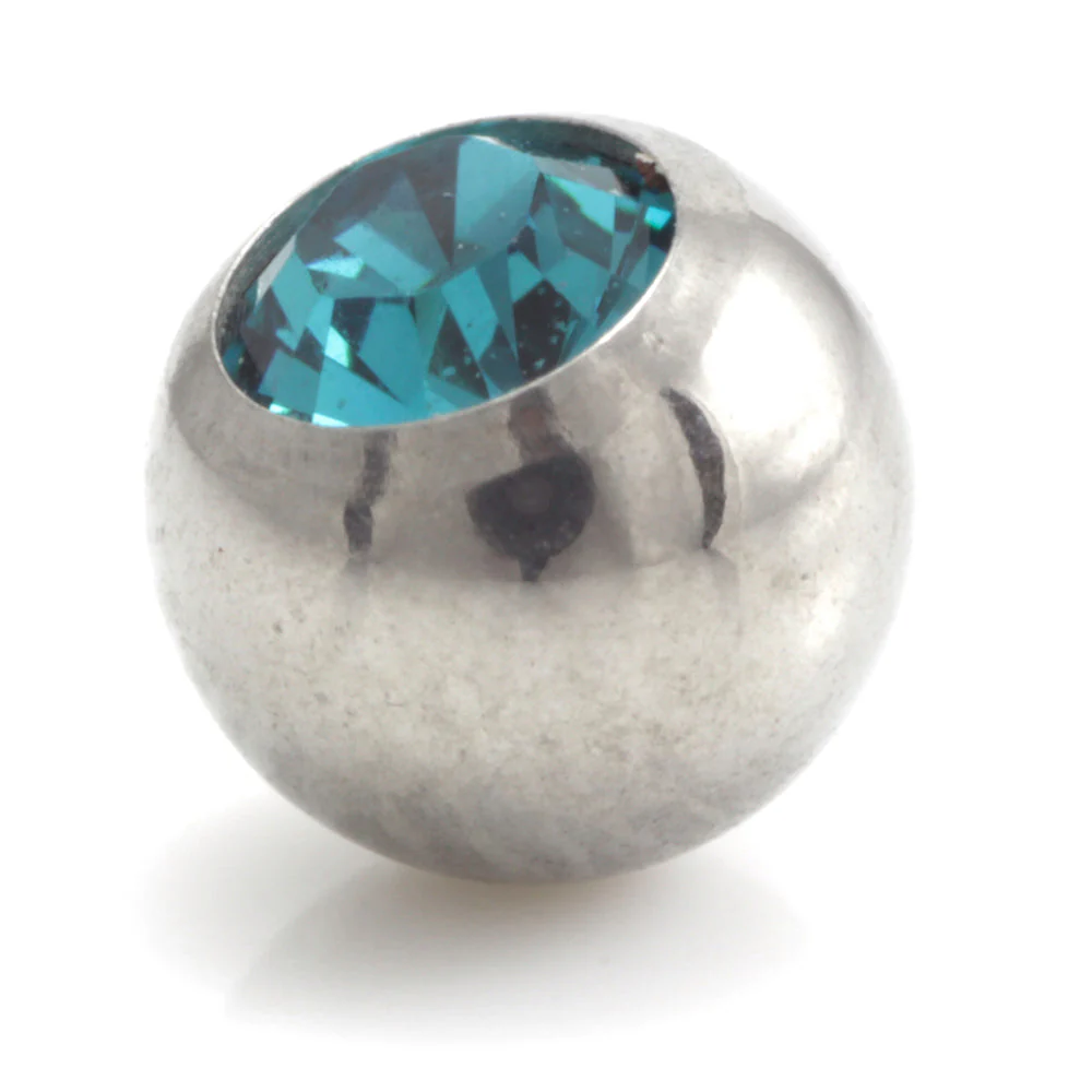 Steel External Thread Forward Facing Gem Ball - Image 9