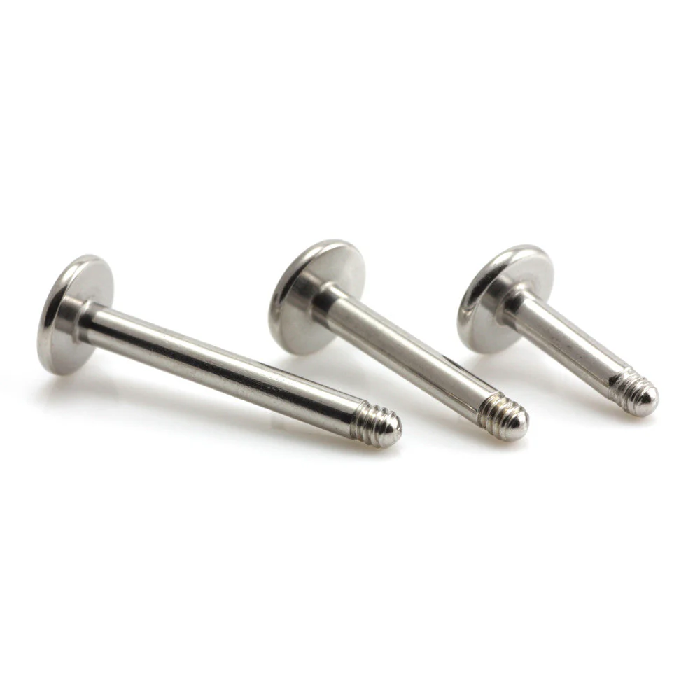 Steel External Thread Labret Stem