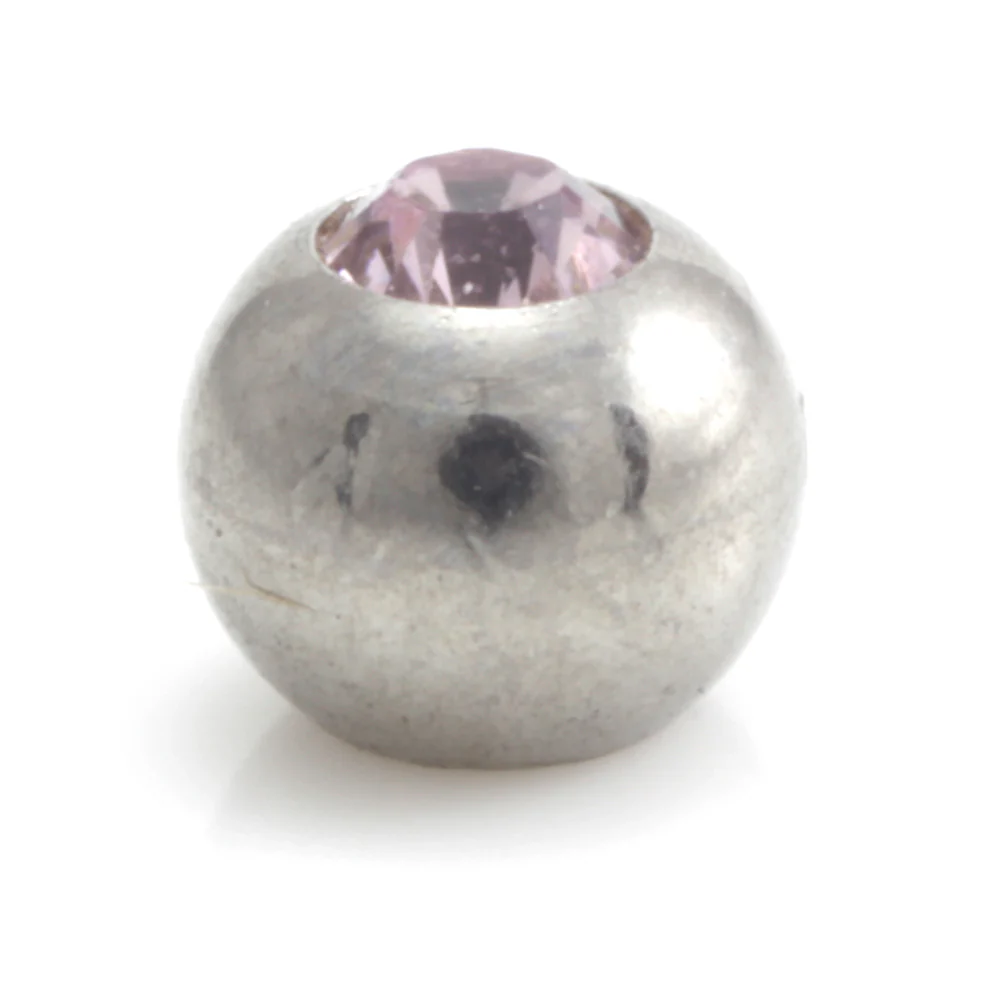 Steel External Thread Micro Gem Ball-1.2mm-4mm-Lavender