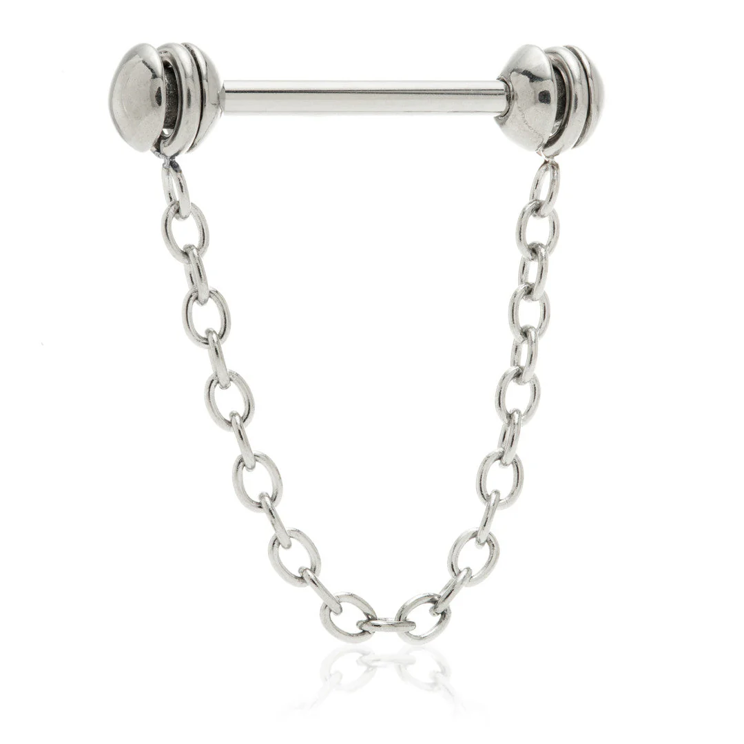 Steel External Threaded Nipple Chain Barbell Gauge: 1.6mm Barbell Sizes: 12mm / 14mm / 16mm Ball S