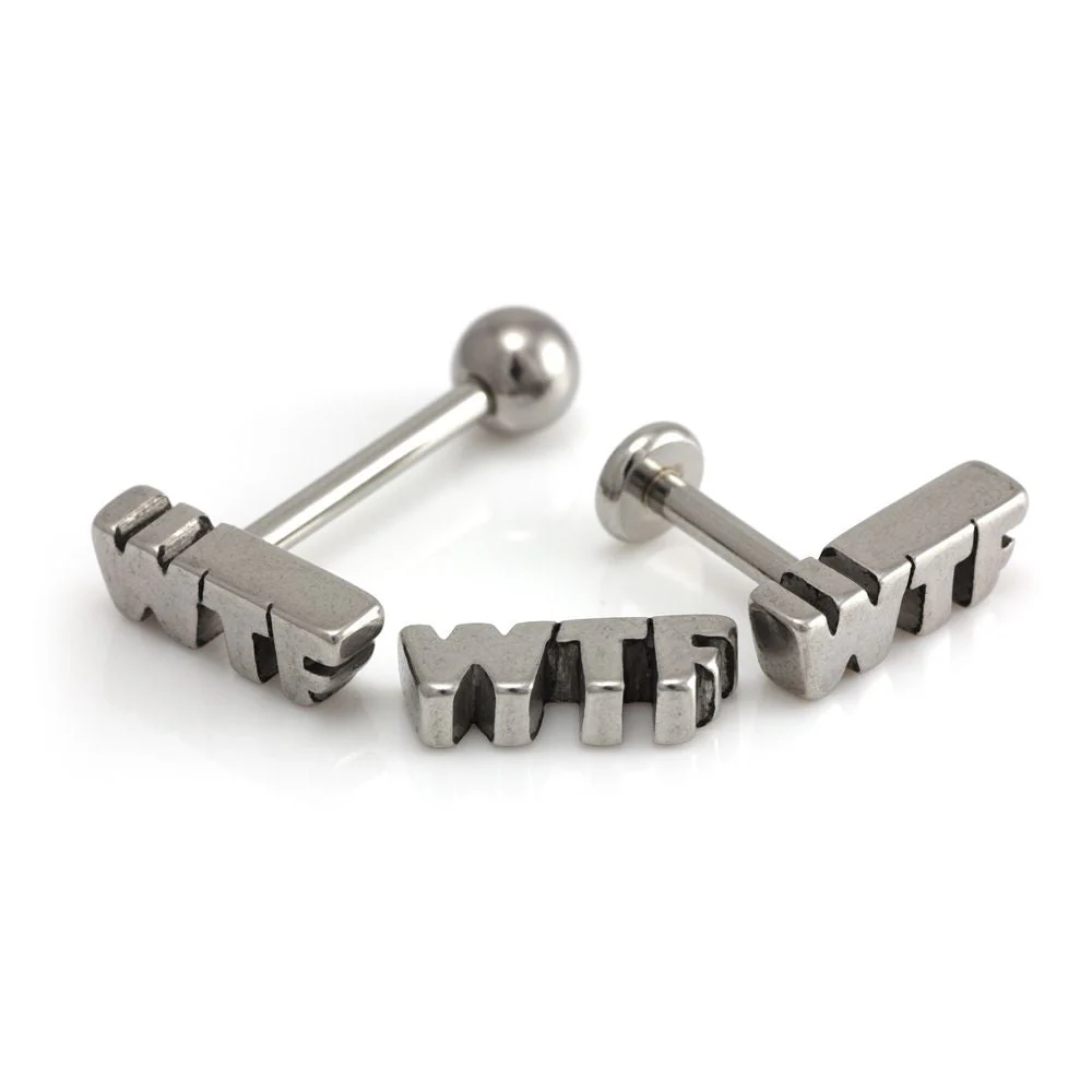 Steel External WTF Tongue Bar -12
