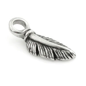 Steel Feather Charm
