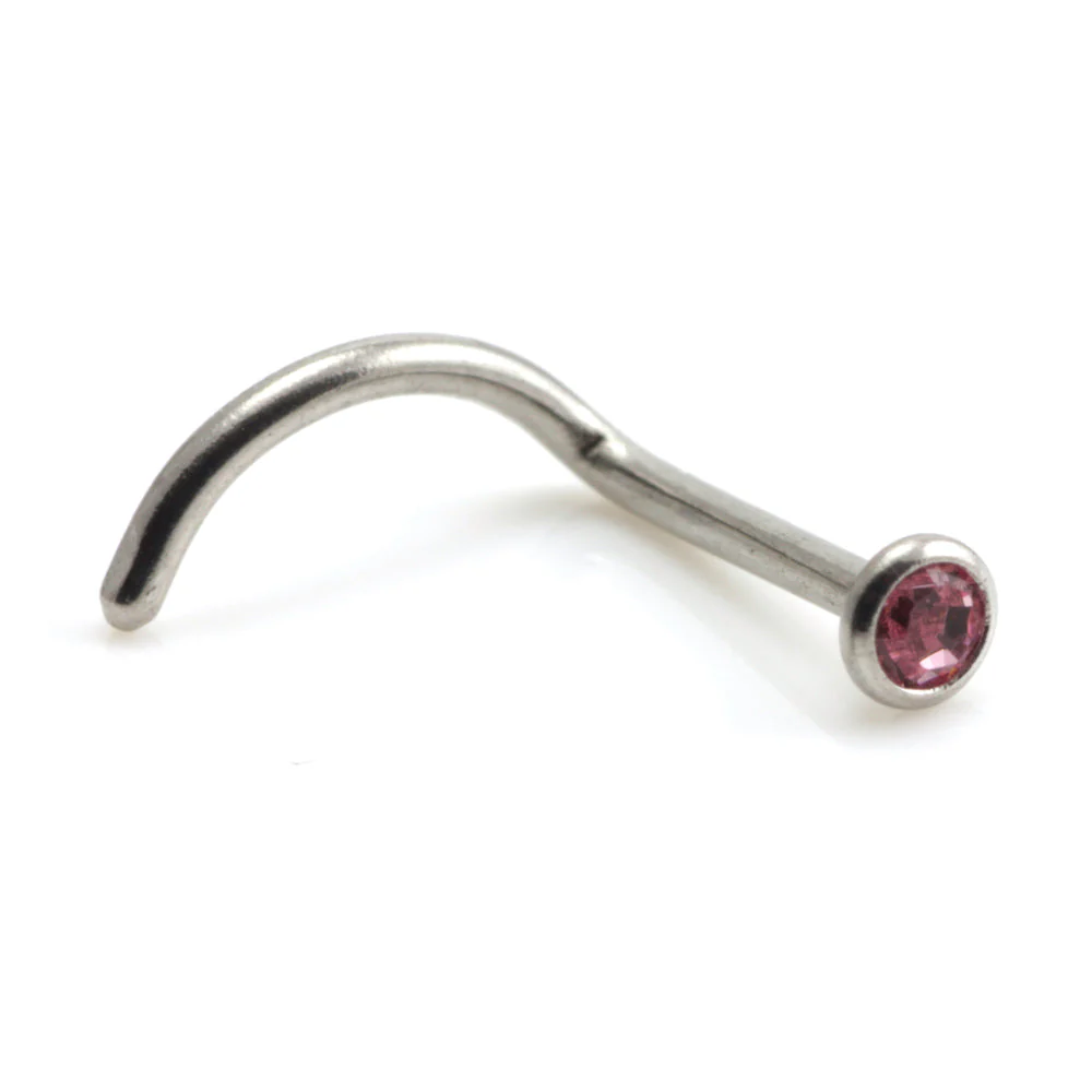 Steel Gem Nose Stud - SNS1 - Image 6