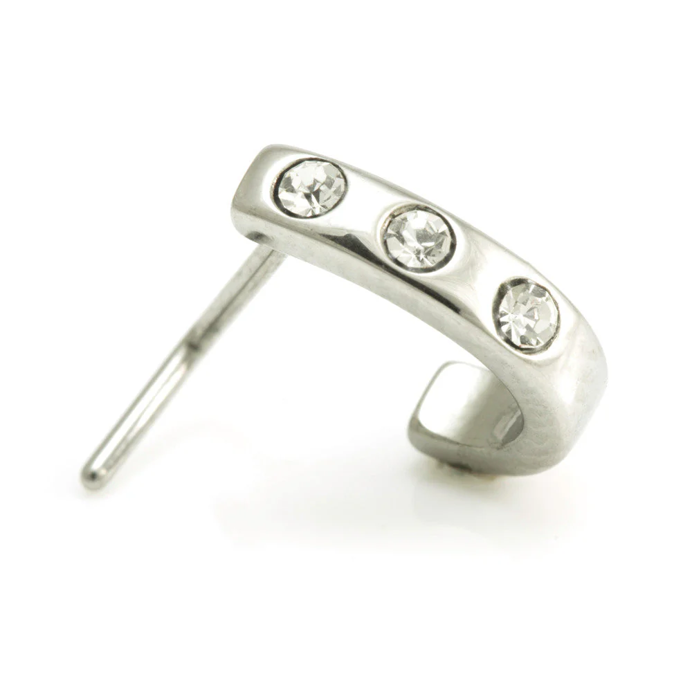 Steel Gem Nose Wrap