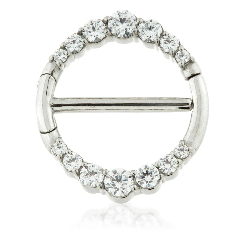 Steel Graduated Jewelled Double Nipple Clicker