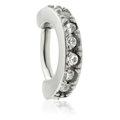 Steel Hinged Multi Gem Rook Ring