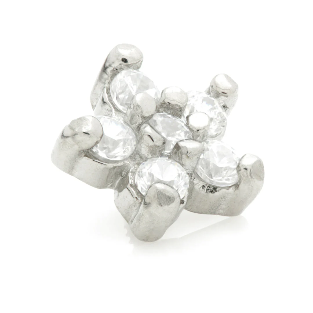 Steel Internal Thread Gem Flower (5 Petals) - Image 3