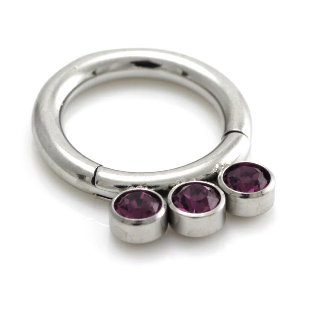 Steel Jewel Hinged Segment Ring - Image 12