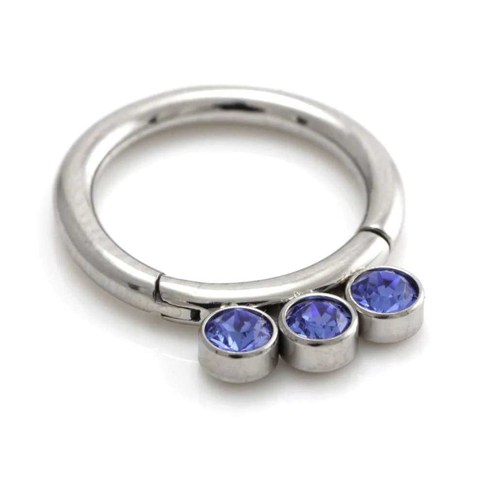 Steel Jewel Hinged Segment Ring - Image 3