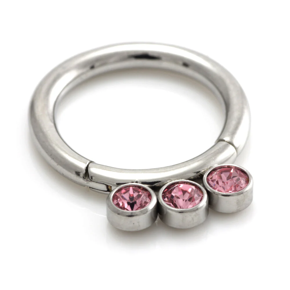 Steel Jewel Hinged Segment Ring - Image 6