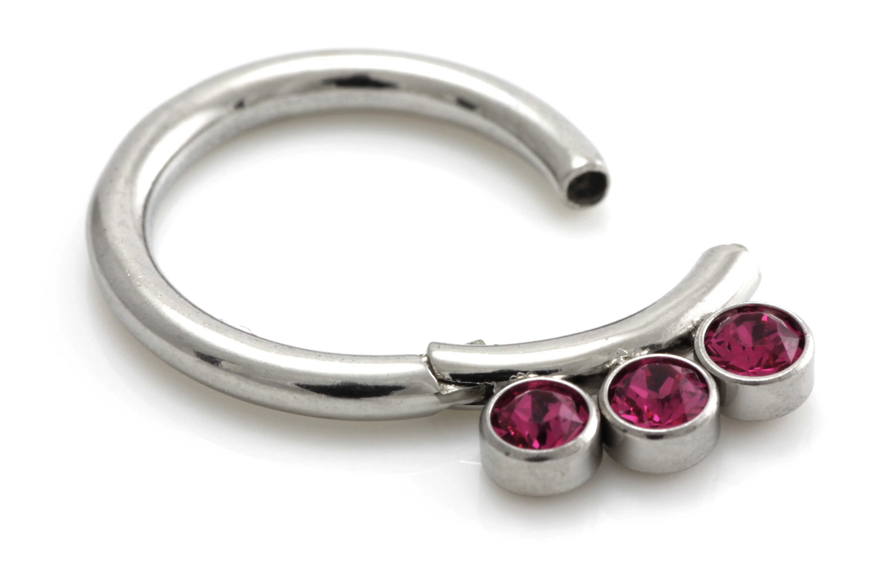 Steel Jewel Hinged Segment Ring - Image 8