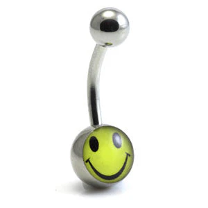 Steel Logo Navel - Smiley