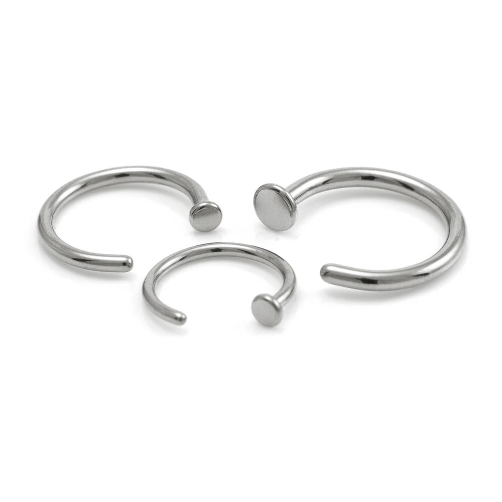 Steel Open Nose Ring