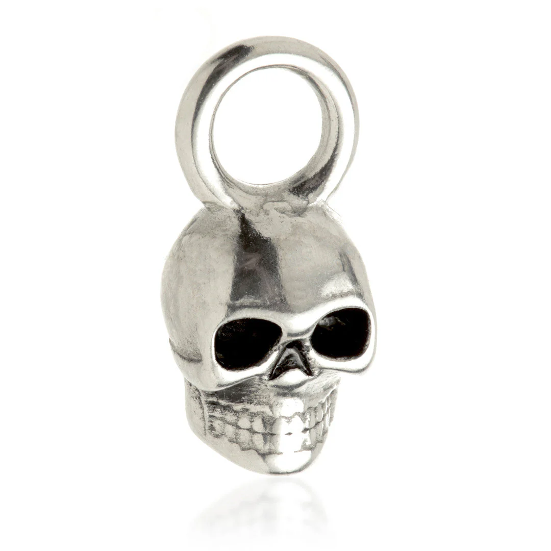 Steel Skull Charm for Hinge Segment Ring
