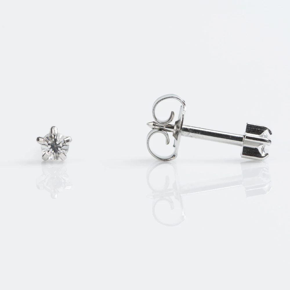 Studex Crystal Euro White Tiffany Studs - Pack of 12