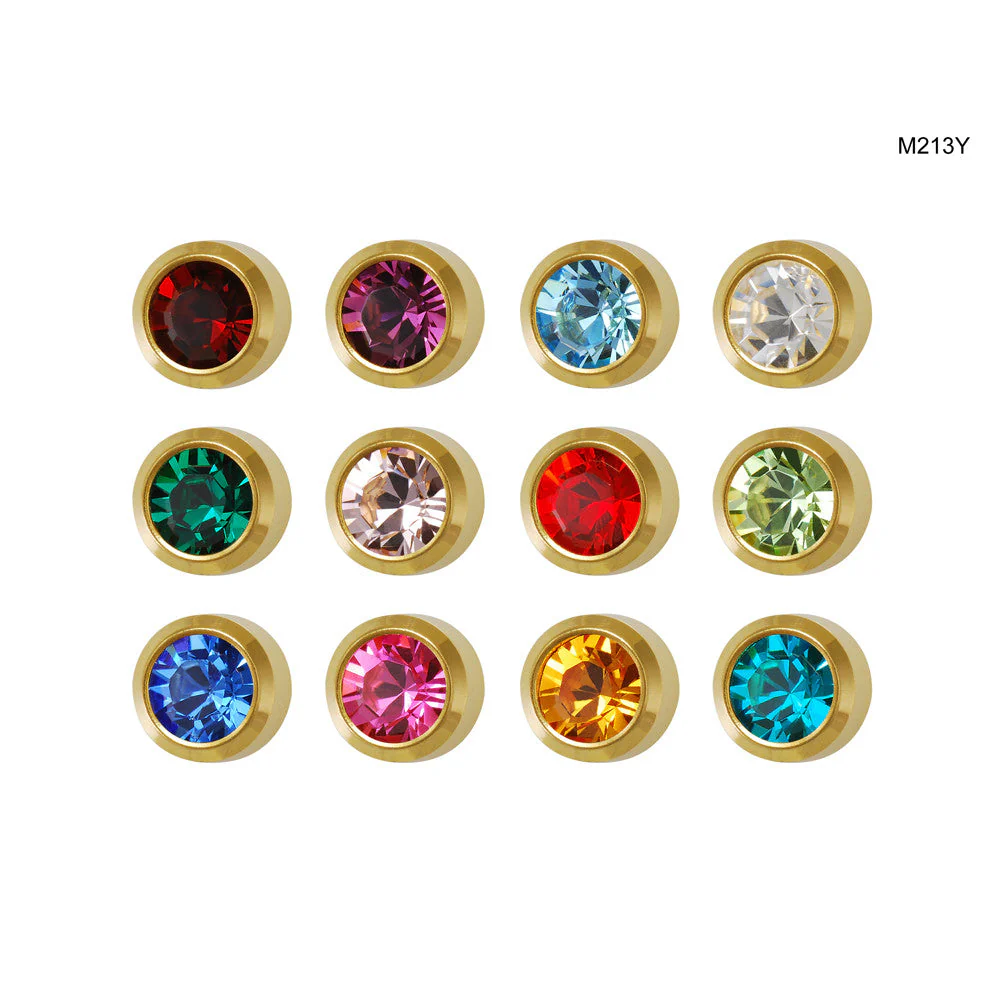 Studex Mini Assorted Gold Bezel Studs - Pack of 12