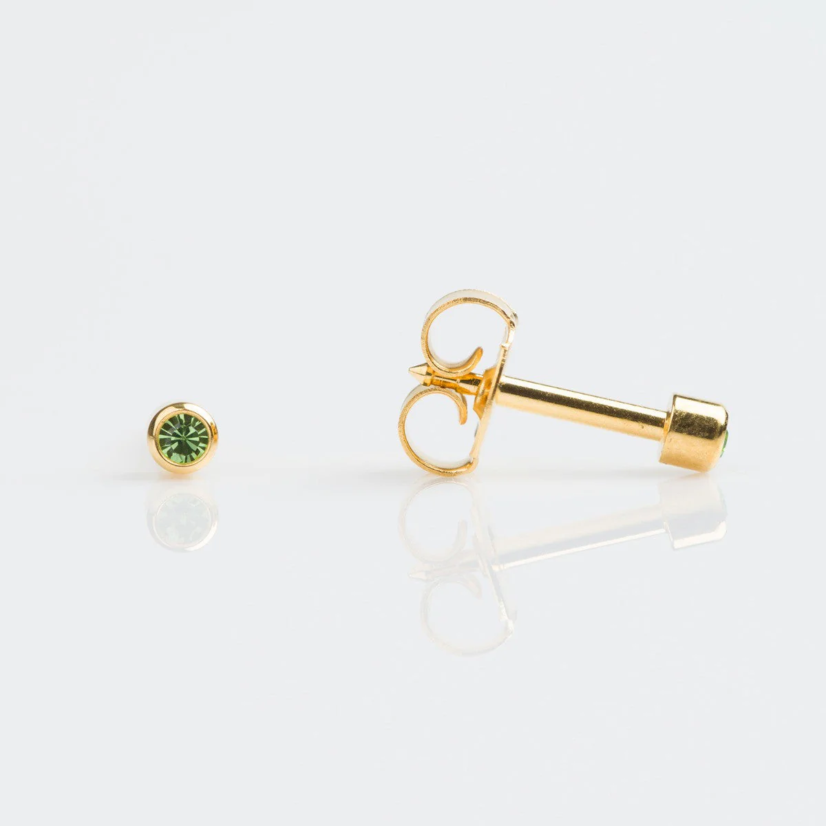 Studex Mini Gold Plated Bezel August Studs - Pack of 12