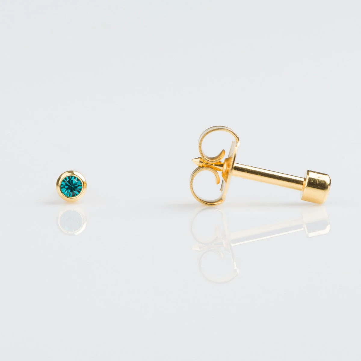 Studex Mini Gold Plated Bezel December Studs - Pack of 12