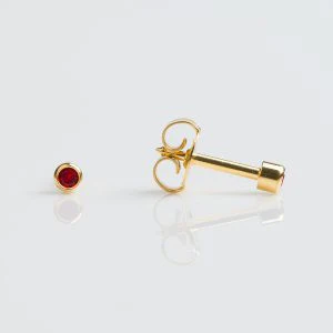 Studex Mini Gold Plated Bezel July Studs - Pack of 12