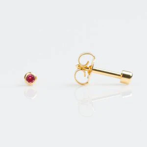Studex Mini Gold Plated Bezel October Studs - Pack of 12