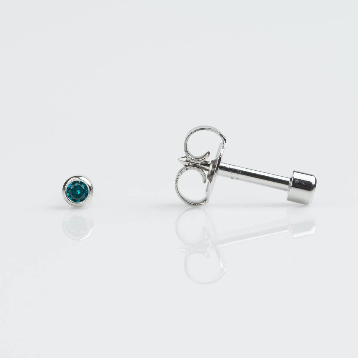 Studex Mini Stainless Bezel December Studs - Pack of 12