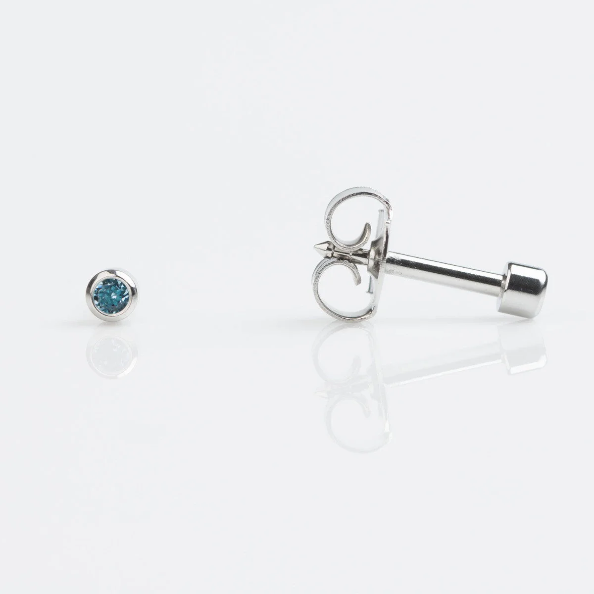 Studex Mini Stainless Bezel March Studs - Pack of 12