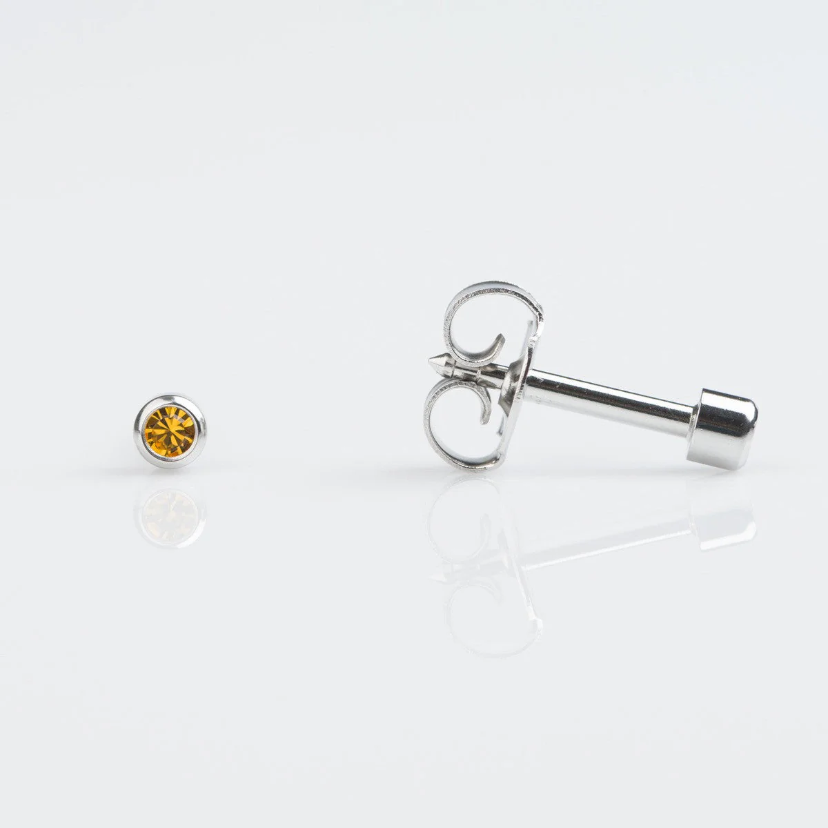 Studex Mini Stainless Bezel November Studs - Pack of 12