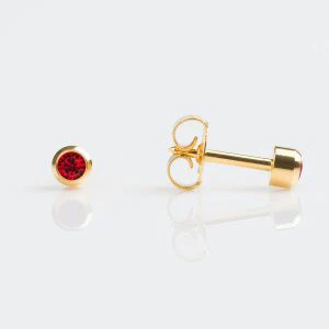 Studex Regular Gold Plated Bezel July Studs - Pack of 12