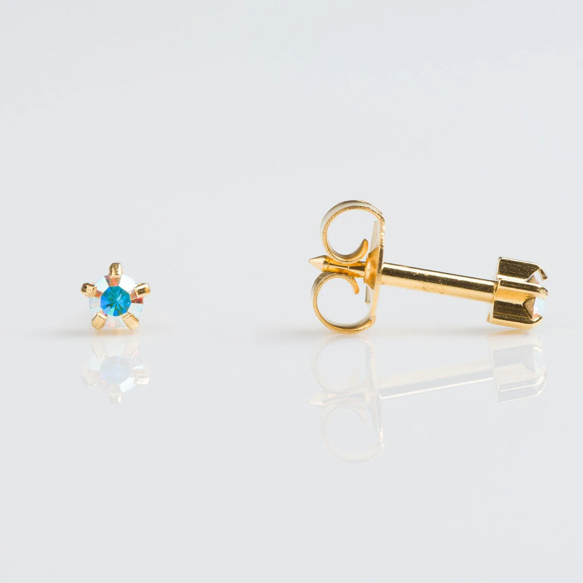 Studex Regular Gold Plated Tiffany Studs - Pack of 12