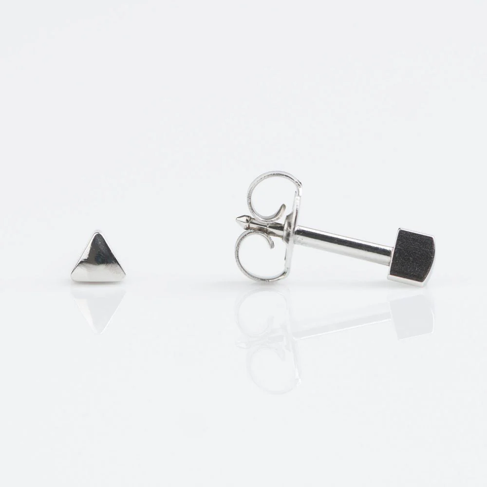 Studex Regular Stainless White Steel Triangle Studs - Pack of 12