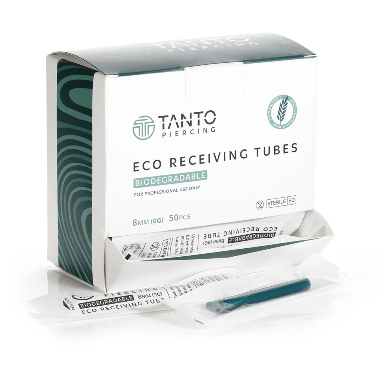 SHORT DATE - Tanto Piercing Eco Biodegradable Receiving Tubes - 5mm/8mm (50 pieces)