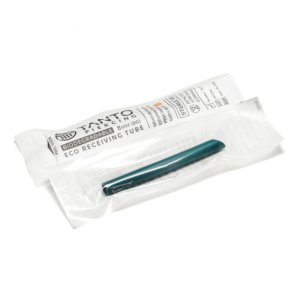 SHORT DATE - Tanto Piercing Eco Biodegradable Receiving Tubes - 5mm/8mm (50 pieces) - Image 2