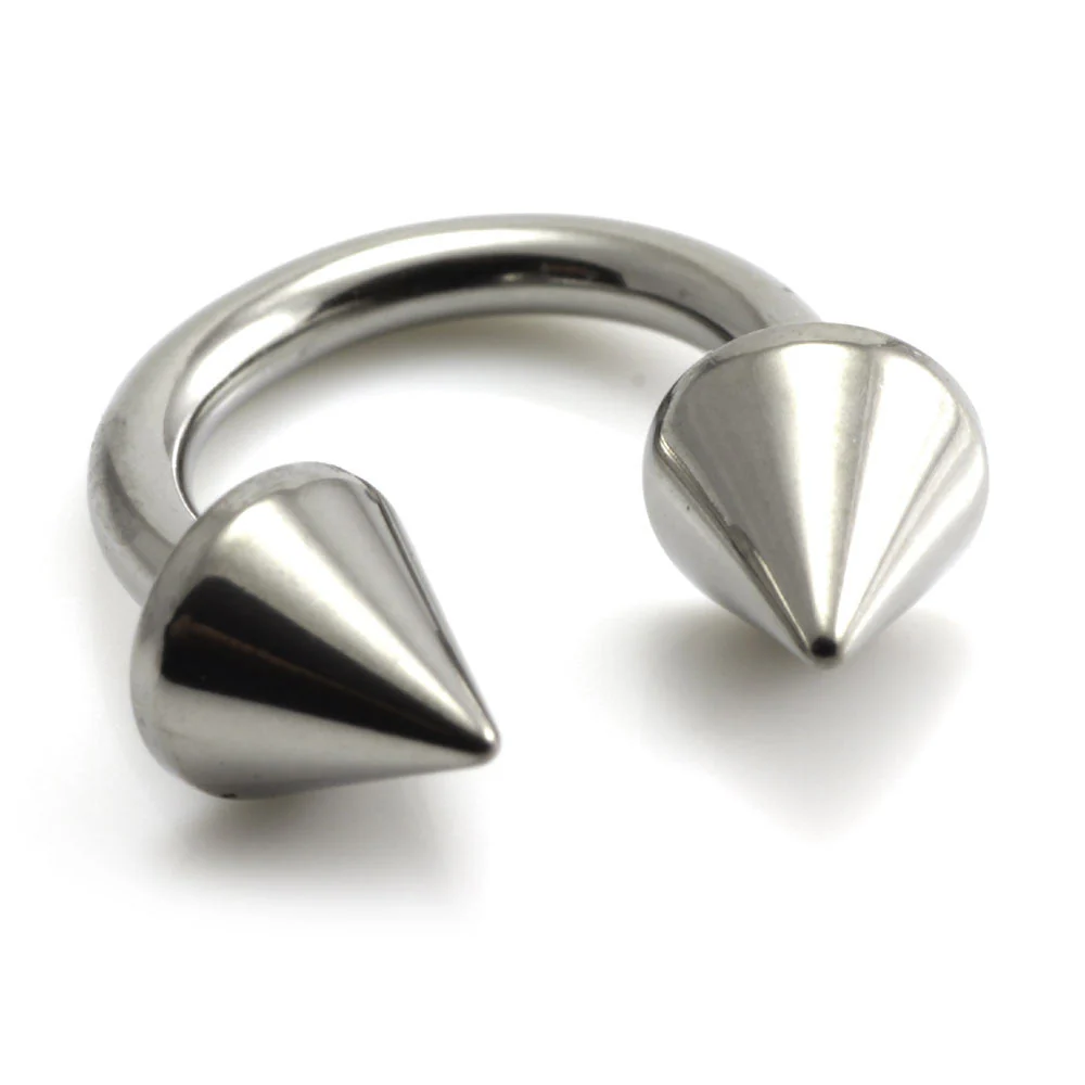 Ti Circular Barbell with Cones