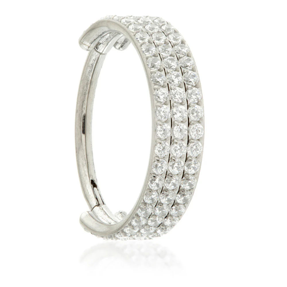 Ti Couture Flat Triple Jewelled Pave Hinged Ring-1.2-6