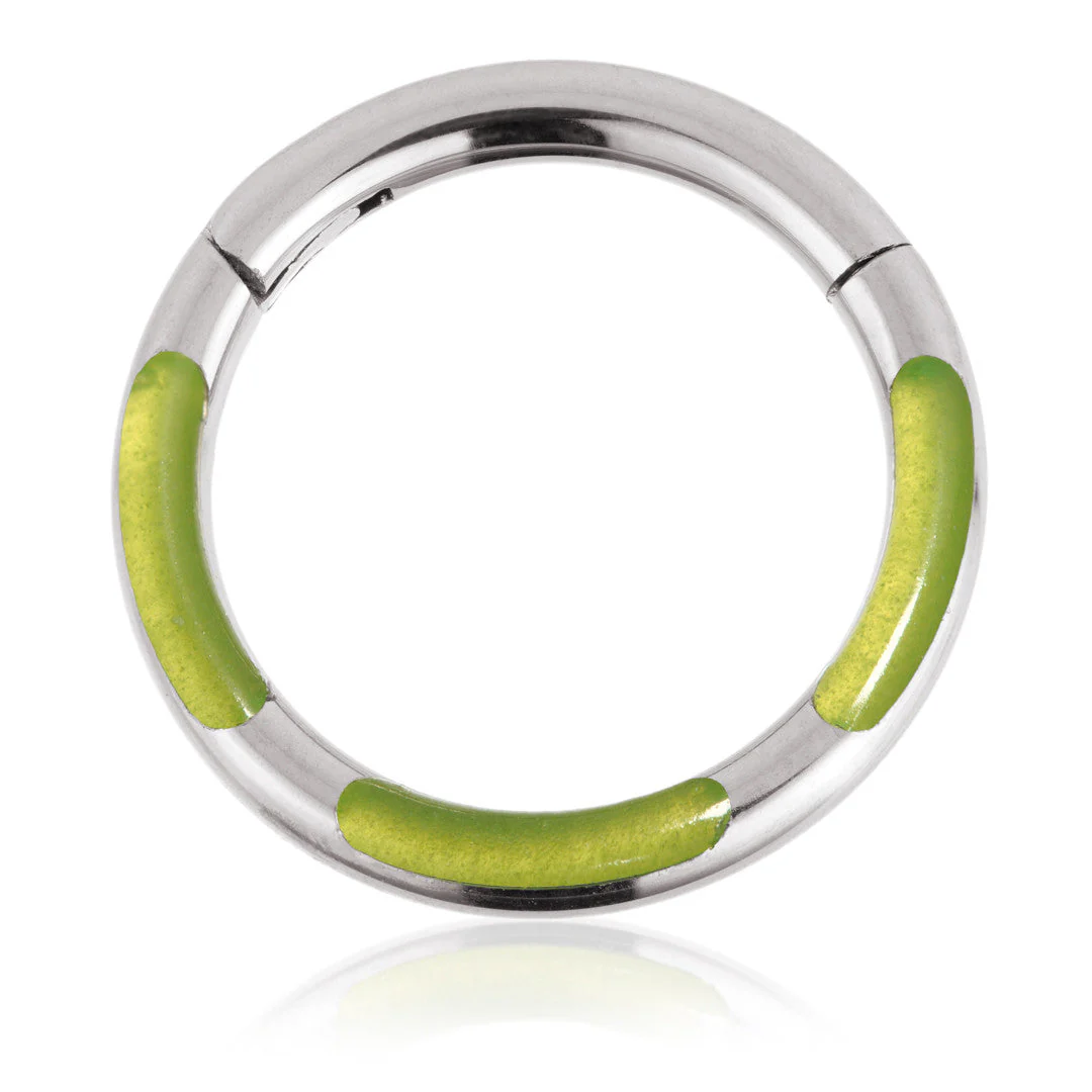 Ti Couture Glow in the Dark Hinge Ring