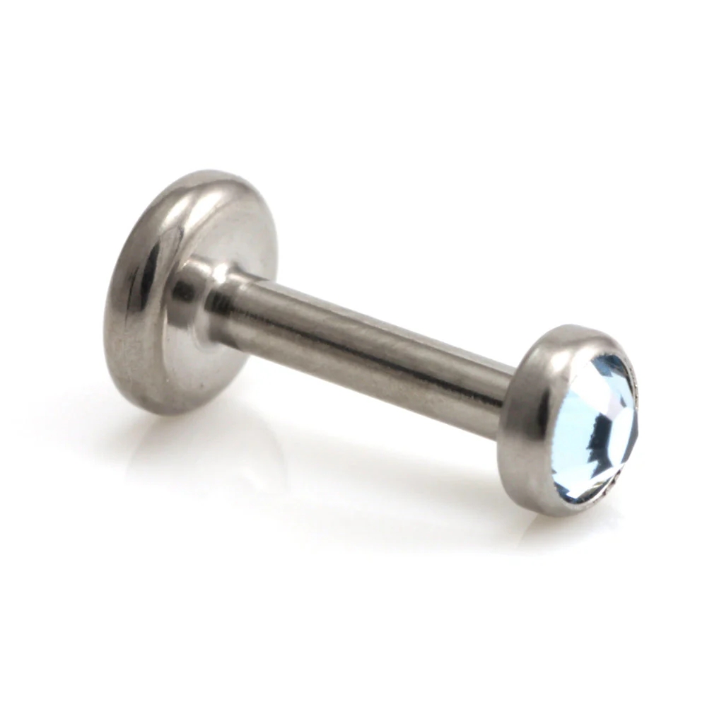 Ti Couture Internal Titanium Gem Disk Micro Labret - Image 3