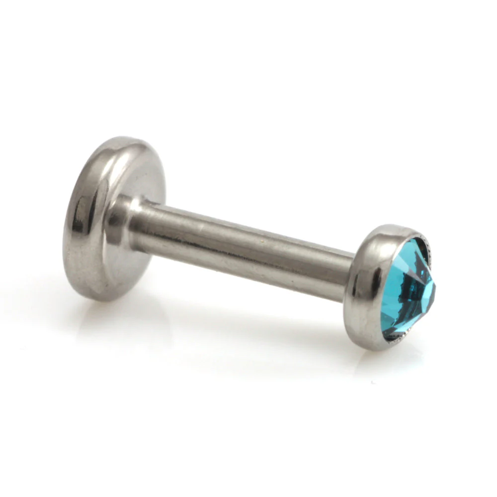 Ti Couture Internal Titanium Gem Disk Micro Labret - Image 8