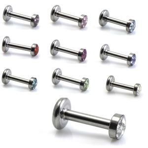 Ti Couture Internal Titanium Multi Gem Disk Micro Labret - Image 4