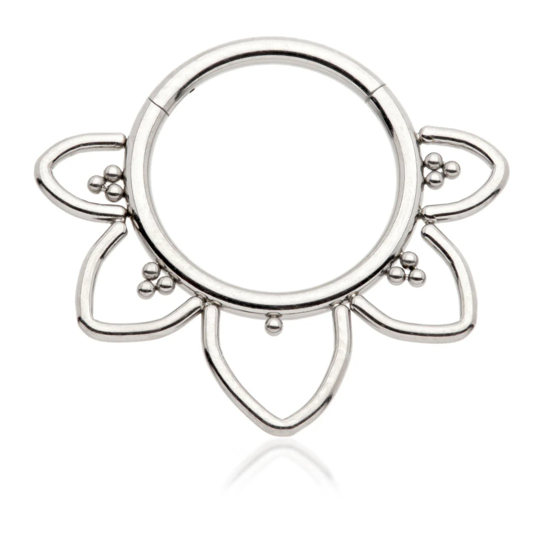 Ti Couture Lotus Petal Hinge Ring