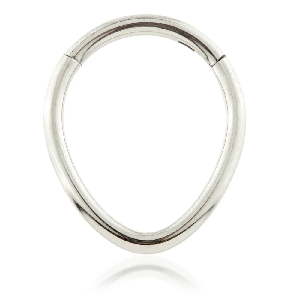 Ti Couture Tear Shape Hinged Ring