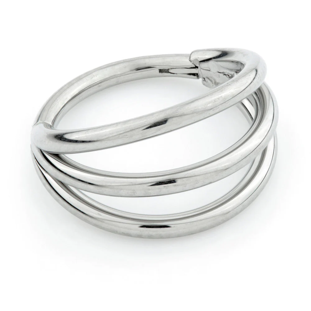 Ti Couture Triple Band Hinged Ring