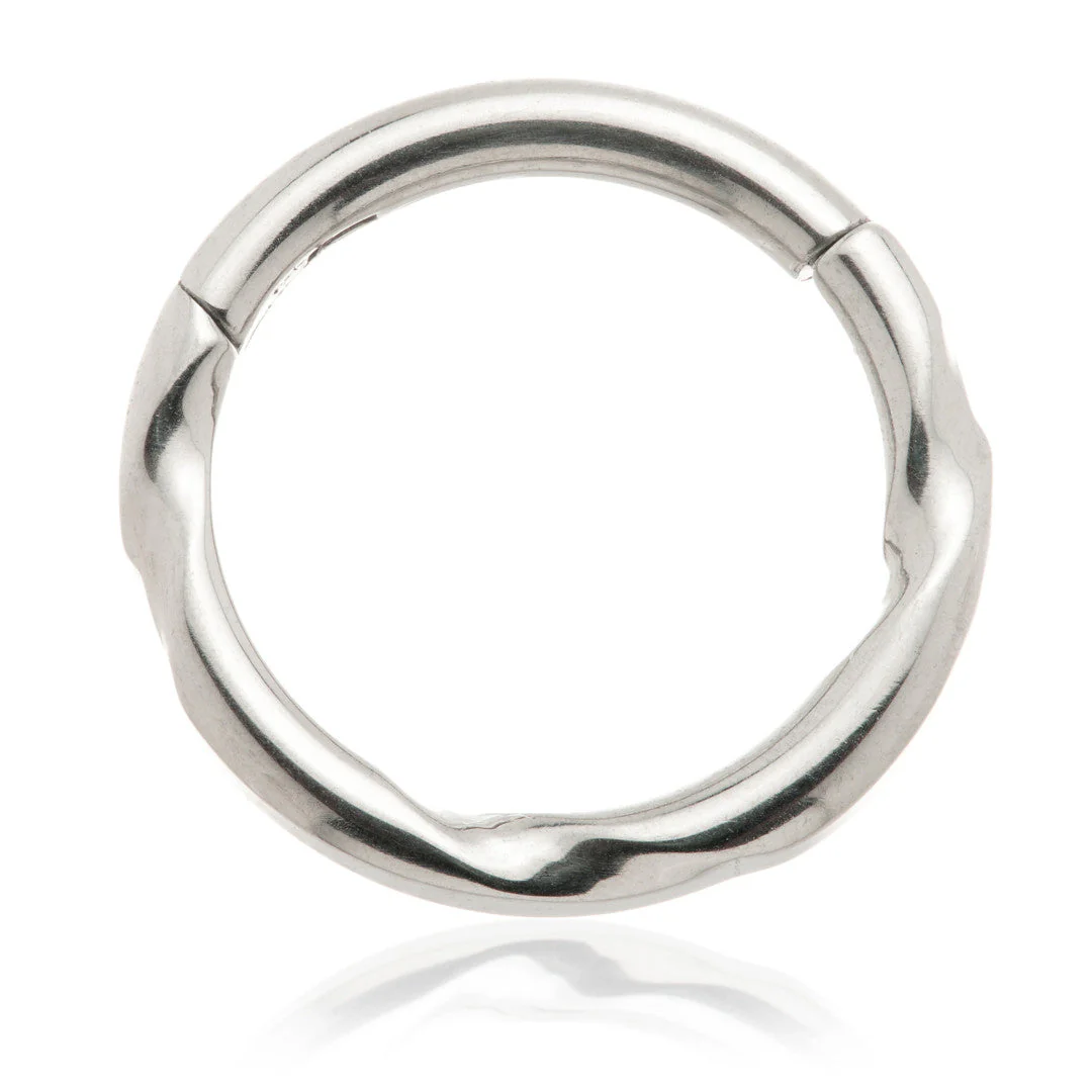 Ti Couture Twist Effect Hinged Ring