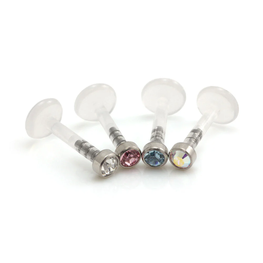 Ti Gem Ball Bioplast Labret