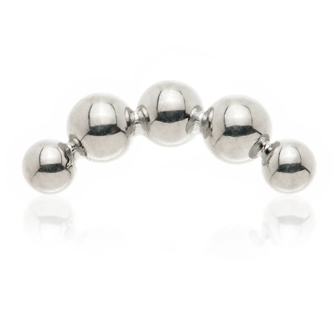 Ti Internal 5 Bead Curve Attachment (1.2mm)