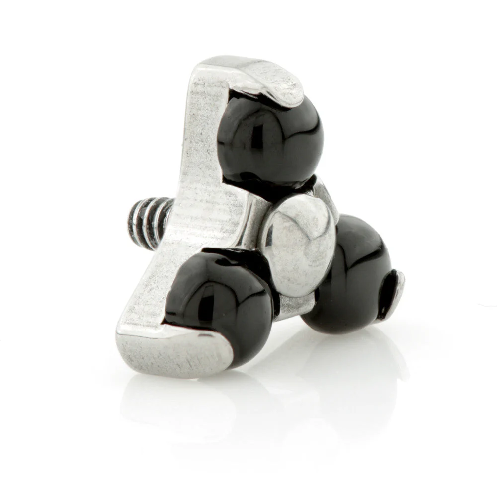 Ti Internal Black Agate Trinity Stone Attachment